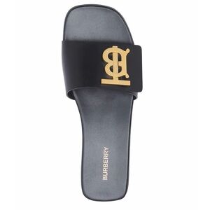 Burberry monogram leather sandals